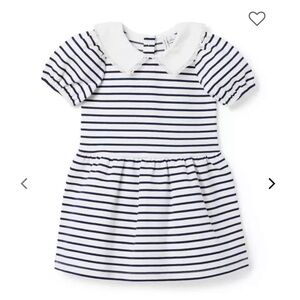 Janie and Jack Collared Striped Ponte Dress size 6